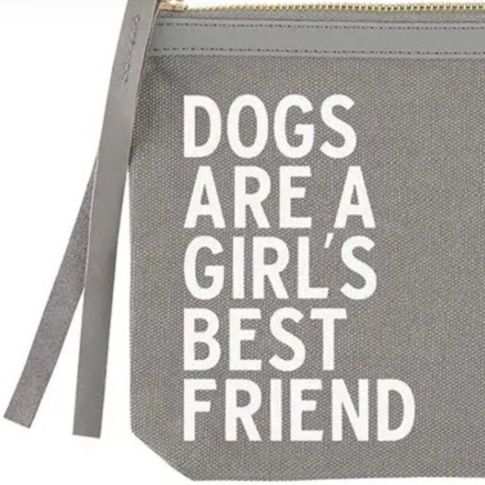 Dogs Are a Girls Best Friend Canvas Pouch